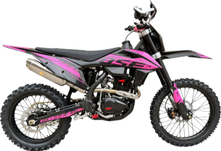 Эндуро / кроссовый мотоцикл BSE (БСЕ) T4 Pink (ZS172FMM-5)