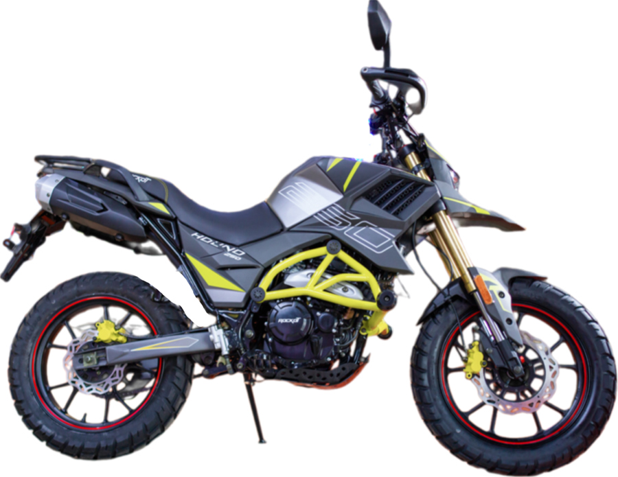 Мотоцикл турэндуро Rockot Hound (Рокот Хаунд) 250 (171YMM, черный/серый/желтый, ЭПТС)