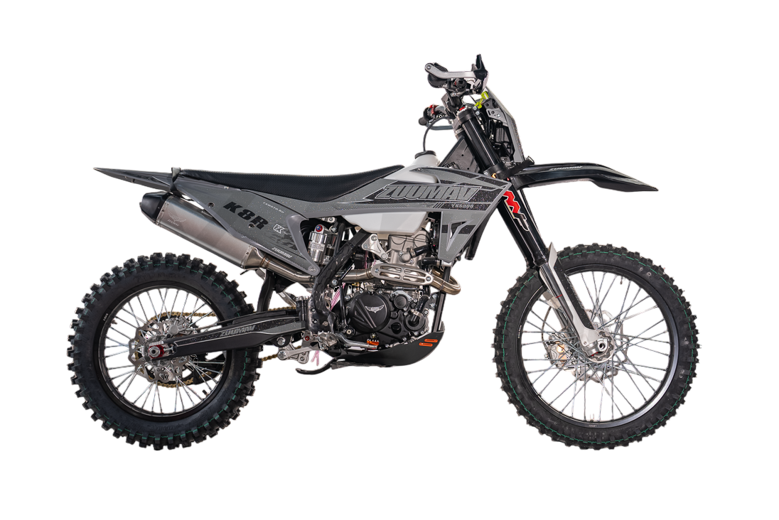 Эндуро / кроссовый мотоцикл ZUUMAV K8R YBS-300 21/18 (Чёрный)