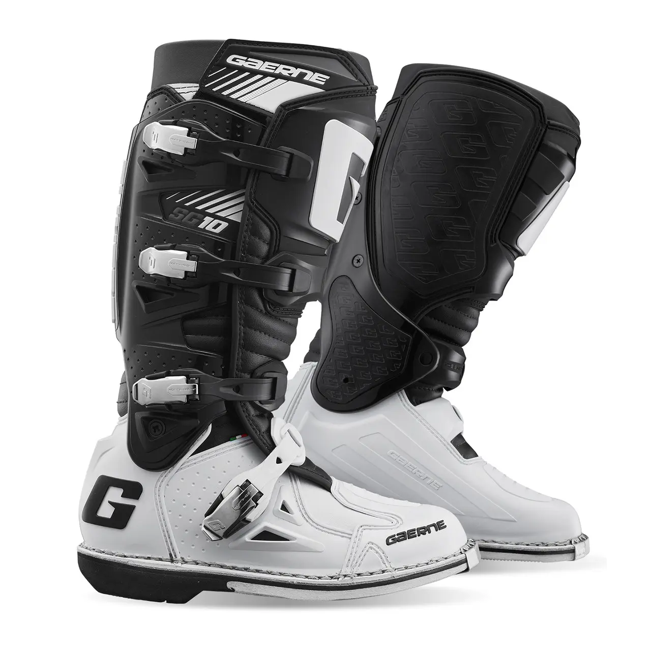 Мужские мотоботы GAERNE SG-10, White/Black 2024