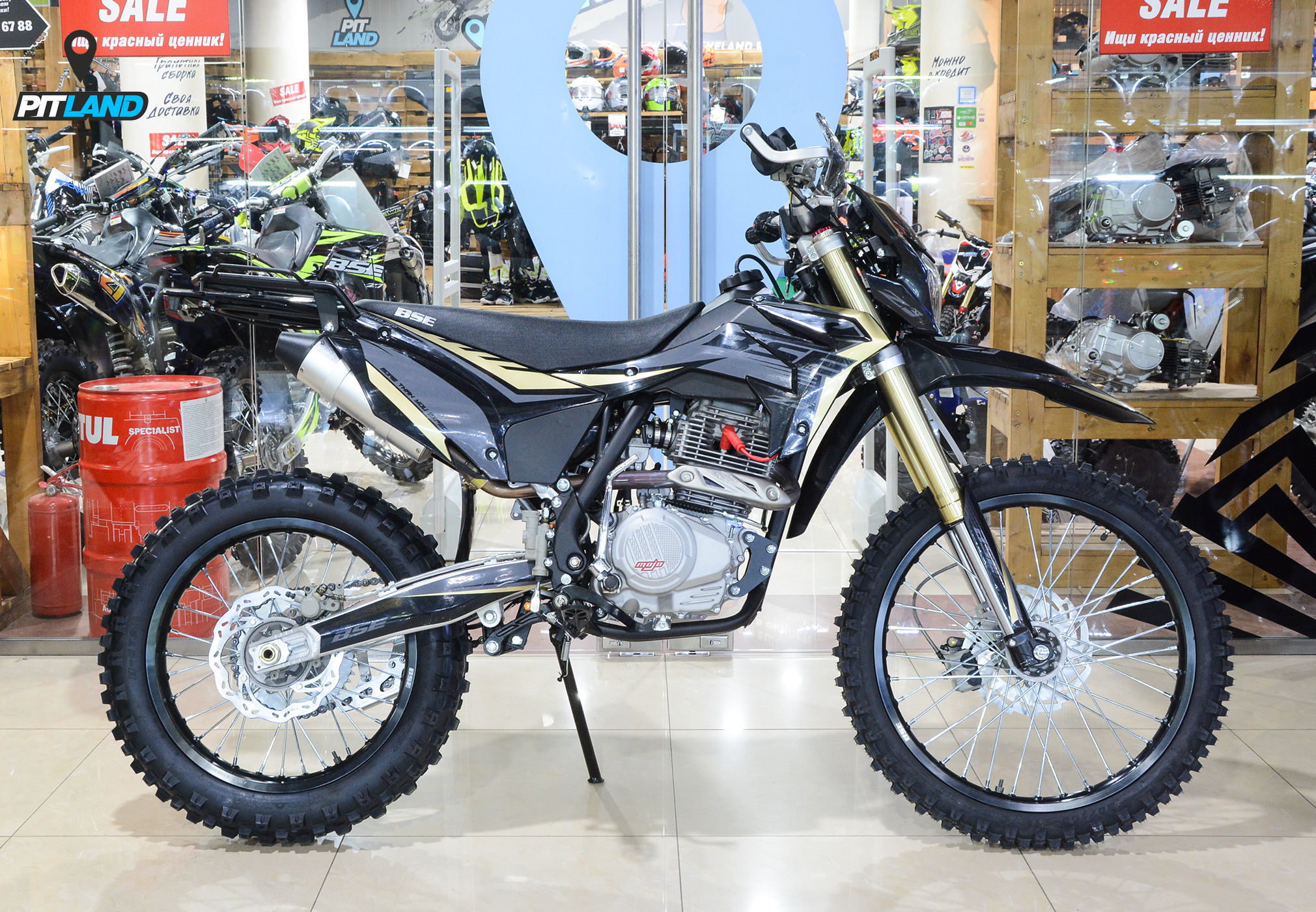 Мотоцикл кроссовый BSE (БСЕ) Z3 250e (172FMM) 21/18, Gold Black
