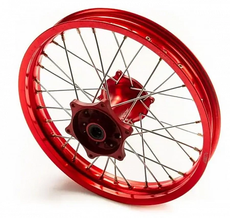 Диск задний алюминиевый X-TECH (Икс Тек) 18" (2,15x18 d=17mm) CNC ступица, красный Диск задний алюминиевый X-TECH (Икс Тек) 18" (2,15x18 d=17mm) CNC ступица, красный
