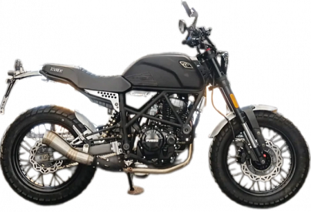 Мотоцикл дорожный Fuego Scrambler Air (Фуэго Скрэмблер Эйр), 171MM, черный, 2024 Мотоцикл дорожный Fuego Scrambler Air (Фуэго Скрэмблер Эйр), 171MM, черный, 2024