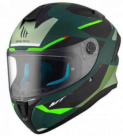 Шлем MT Targo S Kay Matt Black Green Шлем MT Targo S Kay Matt Black Green