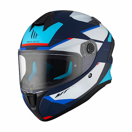 Шлем MT Targo S Kay Matt Blue White Шлем MT Targo S Kay Matt Blue White